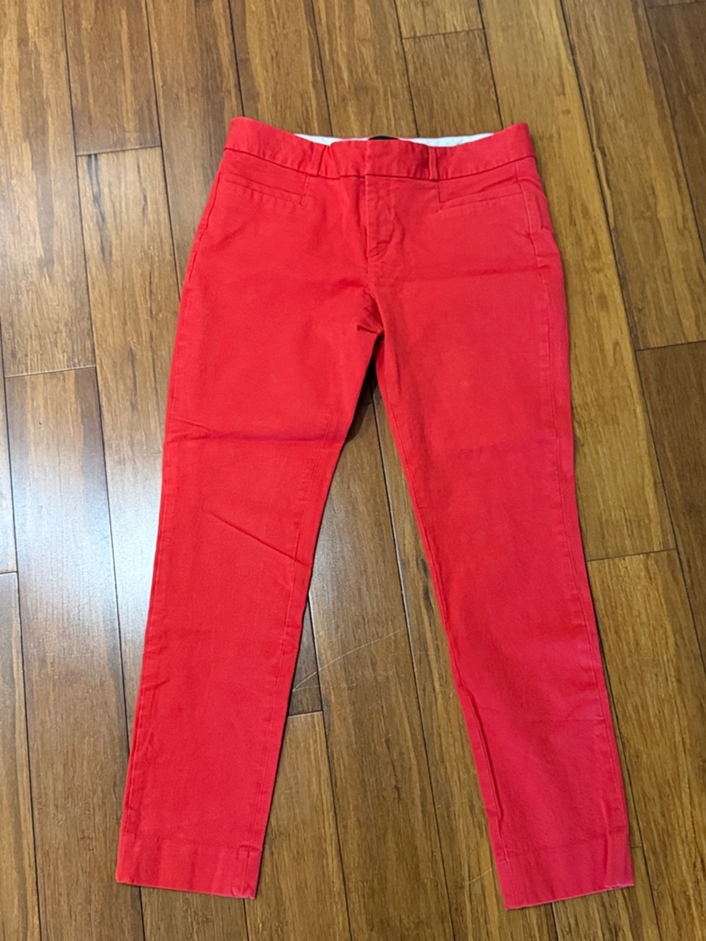 Banana Republic Red Sloan Stretchy Capris-Women's Size 2